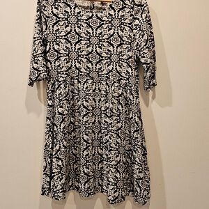 Children’s Black and White Patterned Dress
